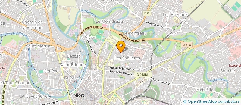 localisation de l'entreprise COMITE DEP HAND-BALL DES DEUX-SEVRES  NIORT