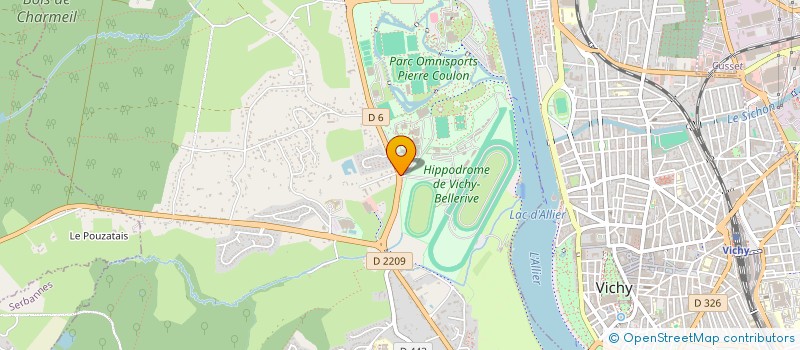 localisation de l'entreprise COMITE DEP HANDISPORT DE L ' ALLIER  BELLERIVE-SUR-ALLIER