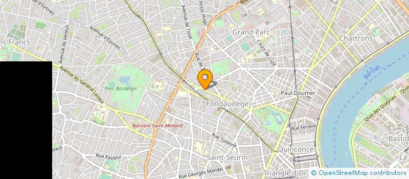 localisation de l'entreprise COMITE DEP JEU D'ECHECS EN GIRONDE à BORDEAUX