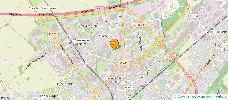 localisation de l'entreprise COMITE DEP KARATE ARTS MARTIAUX AFFINIT  BLOIS