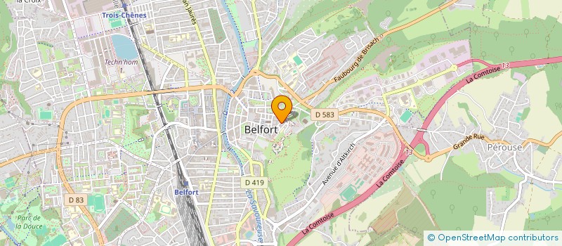 localisation de l'entreprise COMITE DEP LIGUE CONTRE LE CANCER à BELFORT