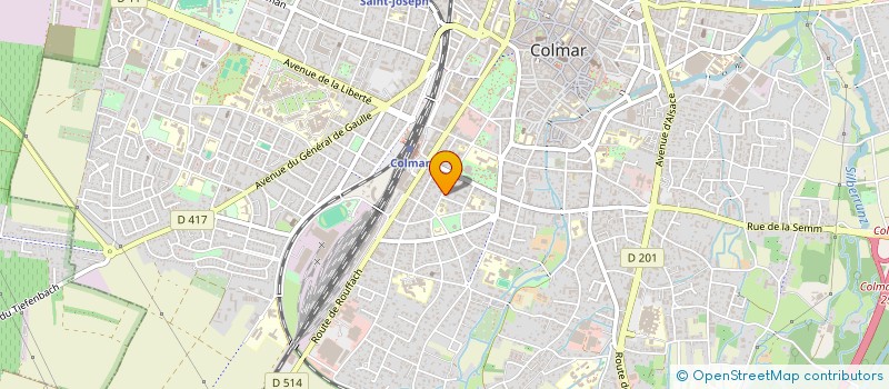localisation de l'entreprise COMITE DEP LIGUE NAT CONTRE LE CANCER  COLMAR