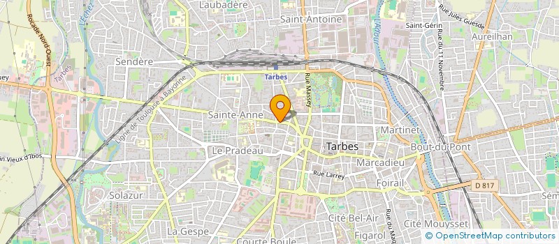 localisation de l'entreprise COMITE DEP LIGUE NAT CONTRE LE CANCER à TARBES