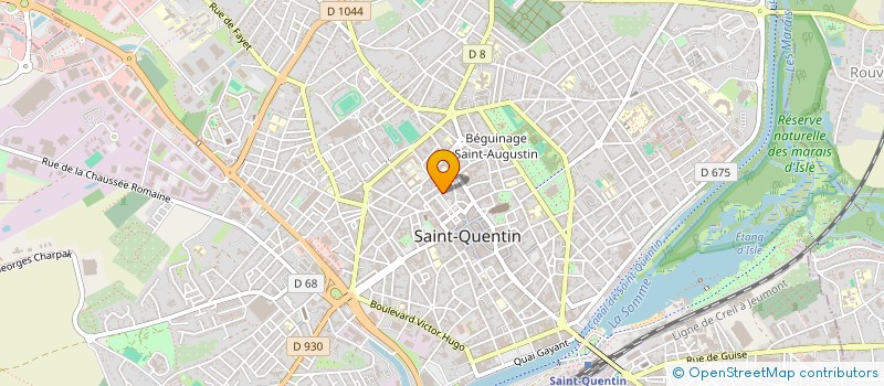 localisation de l'entreprise COMITE DEP LIGUE NAT CONTRE LE CANCER à SAINT-QUENTIN