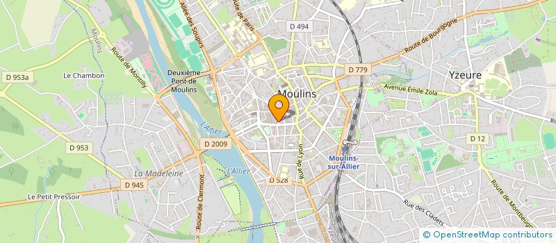 localisation de l'entreprise COMITE DEP LIGUE NAT CONTRE LE CANCER à MOULINS