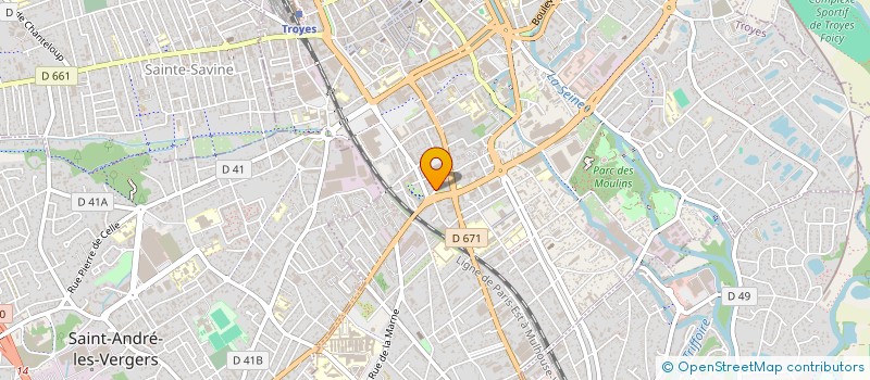 localisation de l'entreprise COMITE DEP LIGUE NAT CONTRE LE CANCER à TROYES