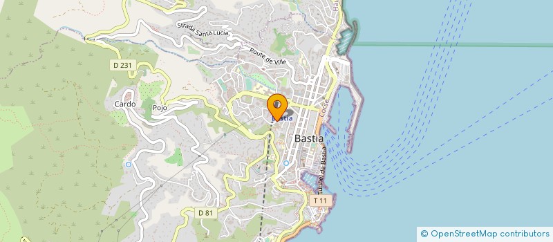 localisation de l'entreprise COMITE DEP LIGUE NAT CONTRE LE CANCER à BASTIA