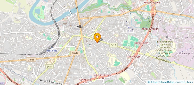 localisation de l'entreprise COMITE DEP LIGUE NAT CONTRE LE CANCER à ALBI