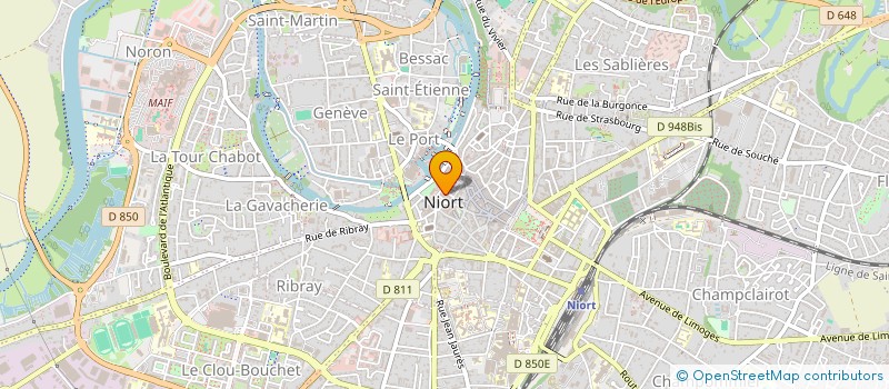 localisation de l'entreprise COMITE DEP LIGUE NAT CONTRE LE CANCER à NIORT