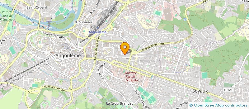 localisation de l'entreprise COMITE DEP LIGUE NAT CONTRE LE CANCER à ANGOULEME