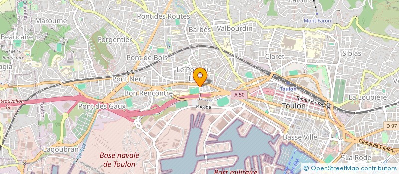 localisation de l'entreprise COMITE DEP LIGUE NAT CONTRE LE CANCER à TOULON