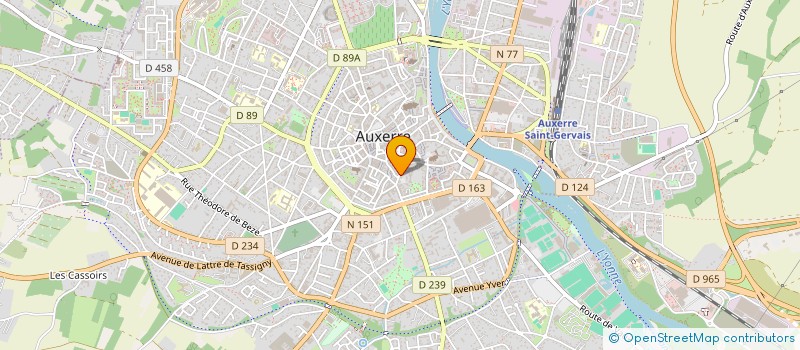 localisation de l'entreprise COMITE DEP LIGUE NAT CONTRE LE CANCERR à AUXERRE
