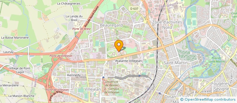 localisation de l'entreprise COMITE DEP OLYMPIQUE ET SPORTIF  RENNES