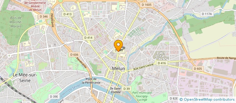 localisation de l'entreprise COMITE DEP OMNISPORTS DES POLICIERS S&M à MELUN