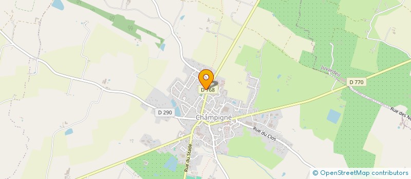 localisation de l'entreprise COMITE DEP POUR LE TOURISME EQUESTRE  LES HAUTS-D'ANJOU