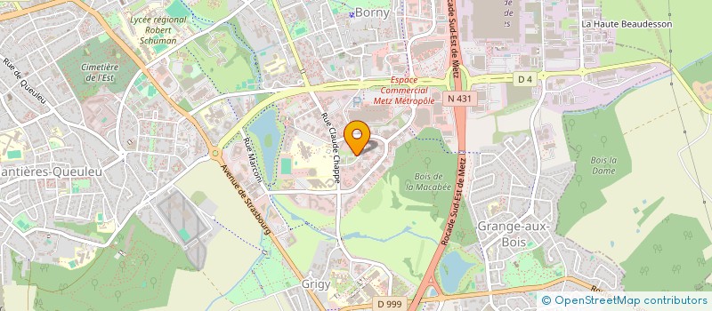 localisation de l'entreprise COMITE DEP PREVENTION ALCOOLISME à METZ