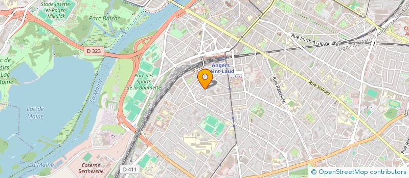 localisation de l'entreprise COMITE DEP PREVENTION EN KINESITHERAPIE à ANGERS