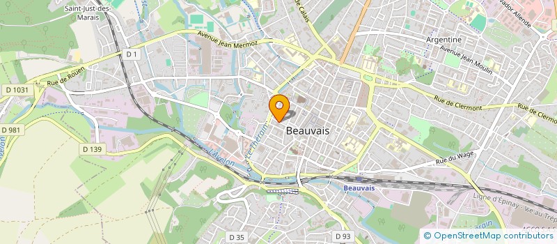 localisation de l'entreprise COMITE DEP RETRAITES ET PERS AGEES OISE  BEAUVAIS