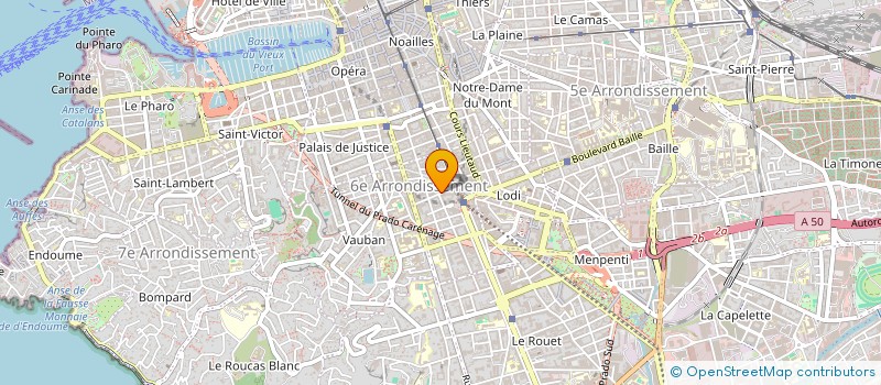 localisation de l'entreprise COMITE DEP SAVATE BOXE FRANCAISE à MARSEILLE