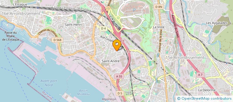 localisation de l'entreprise COMITE DEP SECOURISTES CROIX BLANCHE BDR à MARSEILLE
