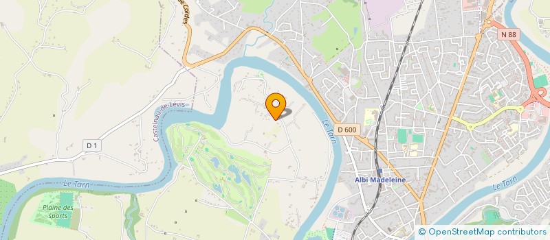 localisation de l'entreprise COMITE DEP SOC D'AVIRON DU TARN à ALBI