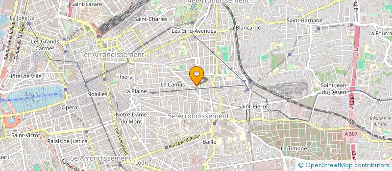 localisation de l'entreprise COMITE DEP SPORTIVE ENSEIGNEMENT 1 DEGRE à MARSEILLE