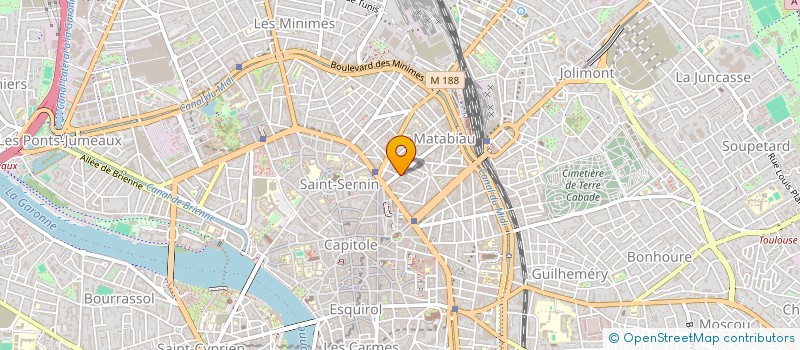 localisation de l'entreprise COMITE DEP TOURISME HTE GARONNE à TOULOUSE
