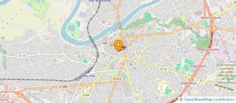 localisation de l'entreprise COMITE DEP UNION FRANC CENTRES VACANCES à ALBI