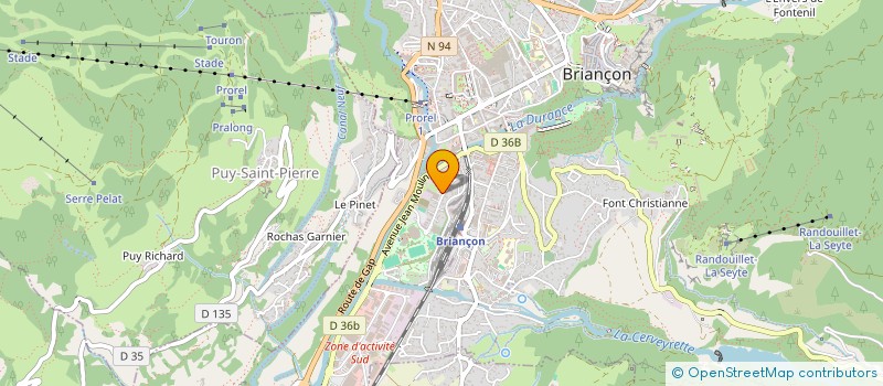 localisation de l'entreprise COMITE DEP VIE ASSOCIATIVE HAUTES ALPES  BRIANCON