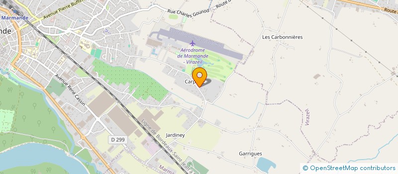 localisation de l'entreprise COMITE DEPART AERO MODELISME  MARMANDE