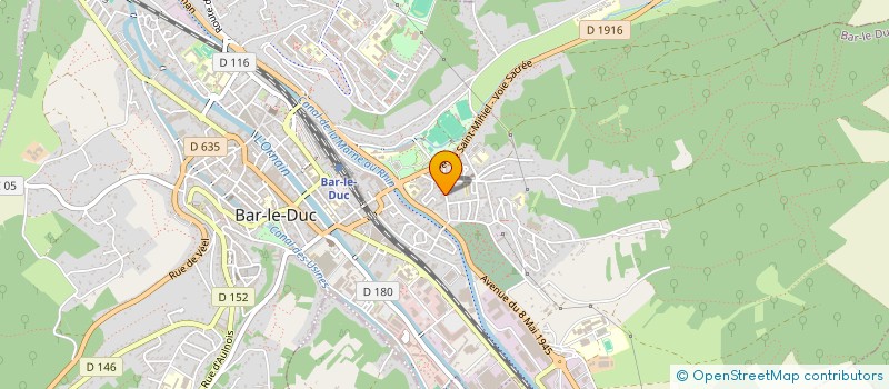 localisation de l'entreprise COMITE DEPART AERO-MODELISME MEUSE  BAR-LE-DUC