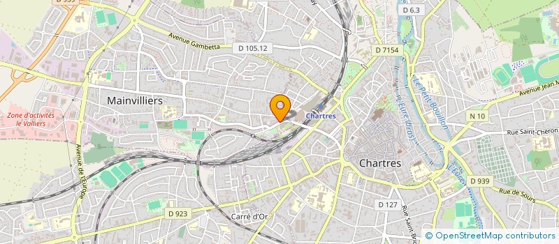 localisation de l'entreprise COMITE DEPART AERONAUTIQUE D EURE ET LOIR à MAINVILLIERS