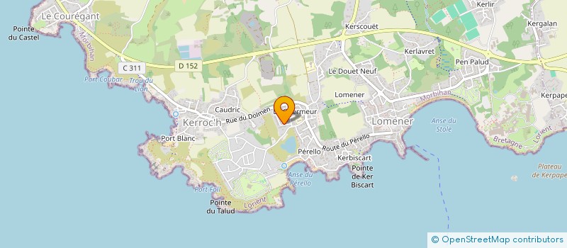 localisation de l'entreprise COMITE DEPART AERONAUTIQUE DU MORBIHAN  PLOEMEUR