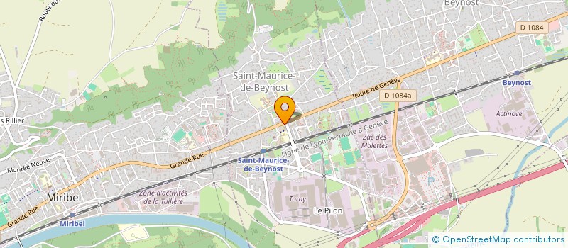 localisation de l'entreprise COMITE DEPART AIN SAVATE BOXE FRANCAISE à SAINT-MAURICE-DE-BEYNOST