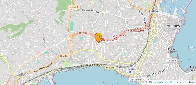 localisation de l'entreprise COMITE DEPART ALPES MARTIMES FEDER FRANC CYCLIS à ANTIBES