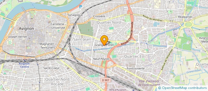 localisation de l'entreprise COMITE DEPART ASS TRAVAI FAMIL à AVIGNON