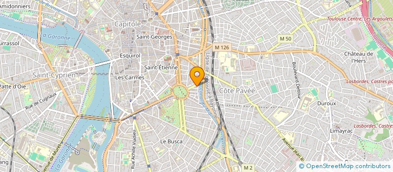 localisation de l'entreprise COMITE DEPART ASSOC FAMILIALES LAIQUES  TOULOUSE