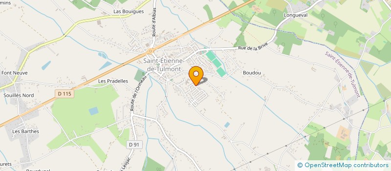 localisation de l'entreprise COMITE DEPART BADMINTON TARN ET GARONNE  SAINT-ETIENNE-DE-TULMONT