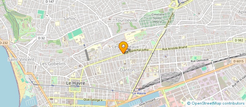 localisation de l'entreprise COMITE DEPART BASKET-BALL SEINE-MARITIME  LE HAVRE