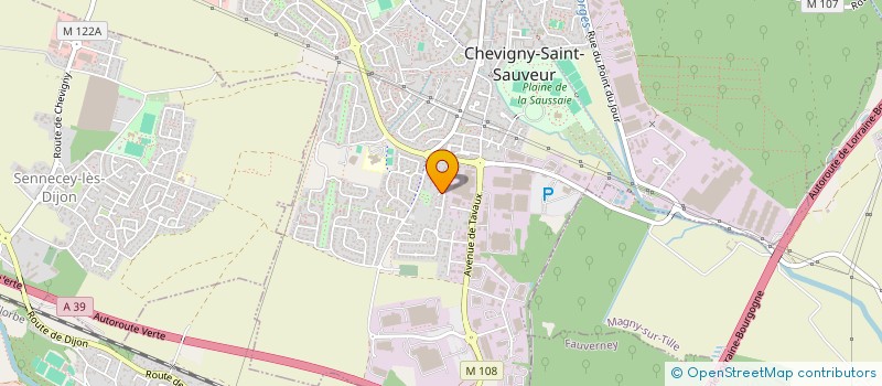 localisation de l'entreprise COMITE DEPART DE COTE D'OR DE NATATION  CHEVIGNY-SAINT-SAUVEUR