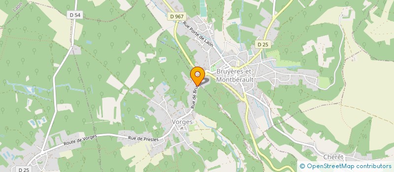 localisation de l'entreprise COMITE DEPART DE L'AISNE DE TRIATHLON  VORGES