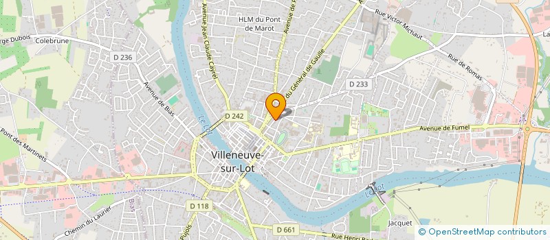 localisation de l'entreprise COMITE DEPART DE LOT ET GARONNE D'AIKIDO  VILLENEUVE-SUR-LOT