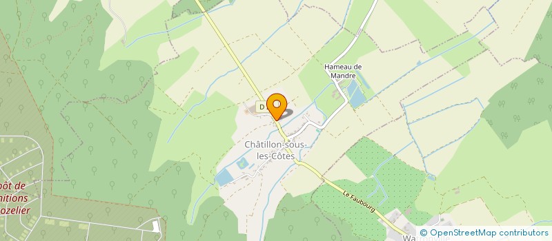 localisation de l'entreprise COMITE DEPART DE MEUSE DE CYCLISME à CHATILLON-SOUS-LES-COTES