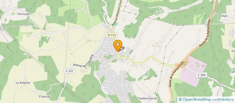 localisation de l'entreprise COMITE DEPART DE PETANQUE DE LA DORDOGNE  COULOUNIEIX-CHAMIERS