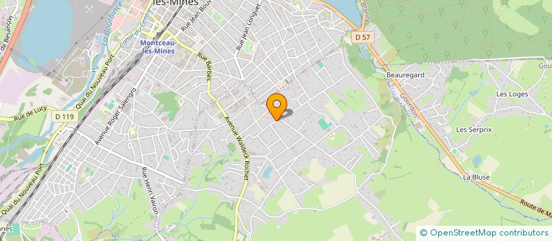 localisation de l'entreprise COMITE DEPART DE SKI DE SAONE ET LOIRE  SAINT-VALLIER