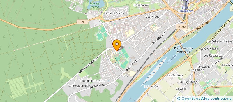 localisation de l'entreprise COMITE DEPART DE TENNIS L ET C à BLOIS