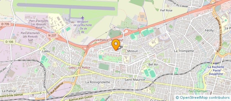 localisation de l'entreprise COMITE DEPART DE VOILE CHARENTE MARITIME  LA ROCHELLE