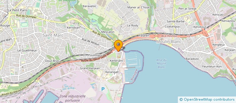 localisation de l'entreprise COMITE DEPART DE VOILE DU FINISTERE à BREST