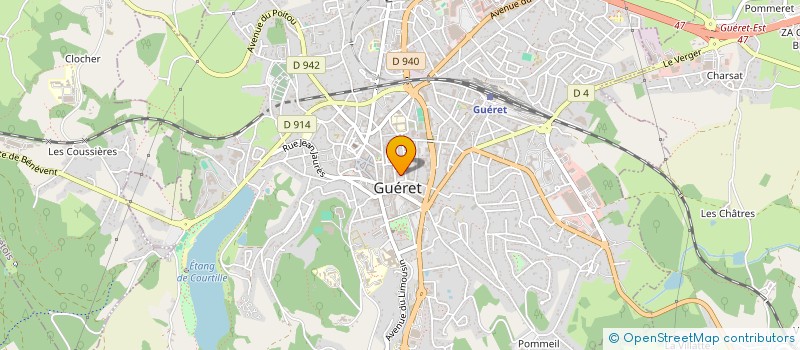 localisation de l'entreprise COMITE DEPART.DES STES CREUSOISES DE TIR  GUERET
