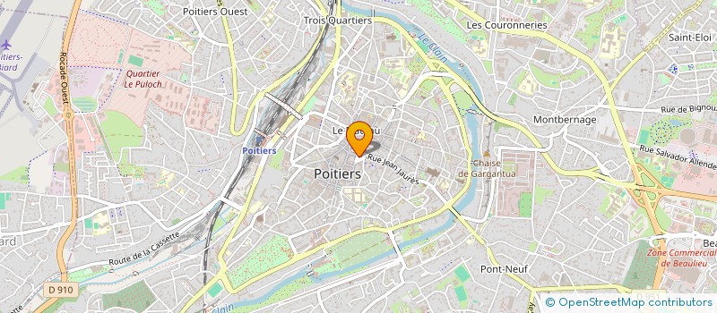 localisation de l'entreprise COMITE DEPART GOLF DEPART VIENNE  POITIERS